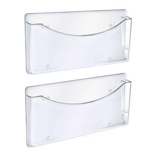 Azar Displays 250000 Clear Single Pocket Wall File