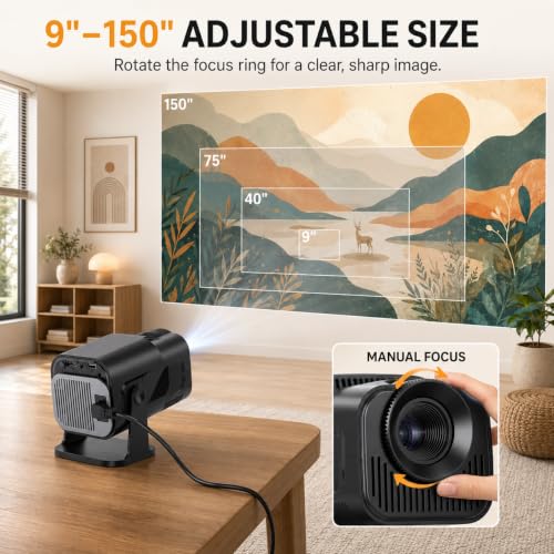 WiFi Art Projector for Tracing & Drawing, HD 1280×720, Adjustable Size