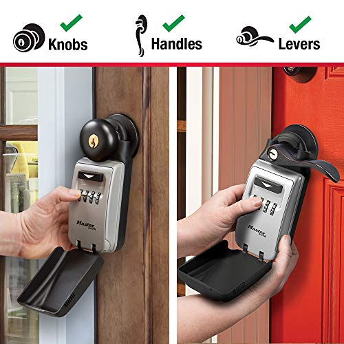 Master Lock Set Your Own 4-Digit Combo Portable Key Lock Box — Black, 6 Key Capacity