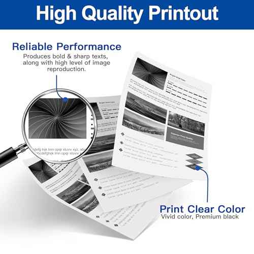 LC406XL High Yield Ink Cartridge Compatible Replacement for Brother LC406 LC406XL LC 406 XL Black Ink Cartridges use with Brother MFC-J4535DW MFC-J4335DW MFC-J5855DW MFC-J6555DW Printer (BK, 2 Pack)