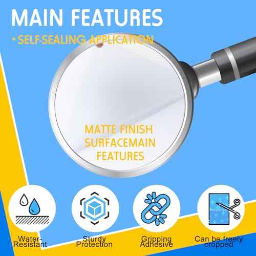 Kosiz 100 Pack Matte Self Adhesive Laminating Sheets, 9 x 11.5 Inches, 4 Mil Thick for Letter Size 8.5 x 11 Matte Finish Self Lamination Sealing, No Heat Laminating, With Scraper