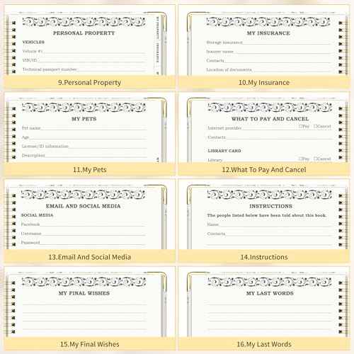 Peace of Mind Planner, Spiral End of Life Planner with Tabs for Senior, Guided Estate Planning Organizer for Final Arrangements & Important Affairs, 7.9"x10.4", Flower