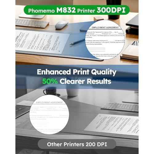 Phomemo Portable Printers Wireless for Travel, Bluetooth Thermal Printer for Phone Laptop, Support 8.5" X 11"/A4/2.08''/3.15''/4.33'' Thermal Paper, Inkless Mobile Printer for Vehicle Home Office