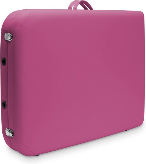Saloniture Portable Folding Massage Table - Comfortable Hot Pink Design for Easy Transport
