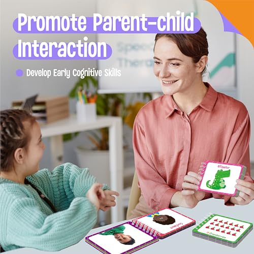 SpriteGru Preschool Learning Flipbooks - Letter, Number & Emotions Set for Kids, 96 Double-Sided Cards, Educational Toy