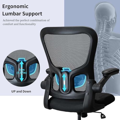 TopBSHODC Drafting Chair Ergonomic Tall Office Chair with Foot Ring & Adjustable Lumbar
