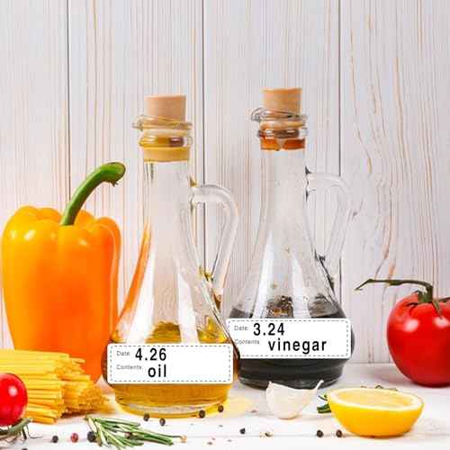 600pcs Removable Freezer Labels,1x3 Inch Food Storage Stickers Containers Date Stickers,Easy Clean and Write On Refrigerator Freezer Paper Label,No Residue,for Kitchen,Restaurants,Markets£¨Black£©