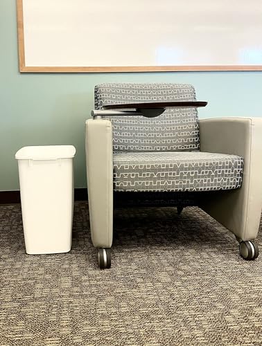 Rubbermaid Small 21-Quart White Trash Can - 1 Pack, Kitchen Bathroom Office