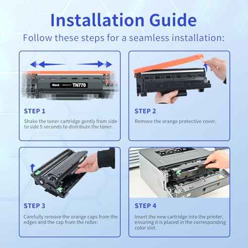 myCartridge Compatible Toner Cartridge Replacement for Brother TN770 TN-770 Toner Use for Printer MFC-L2750DW L2750DWXL HL-L2370DW L2370DWXL Toner Cartridge 4,500 Page Super High Yield
