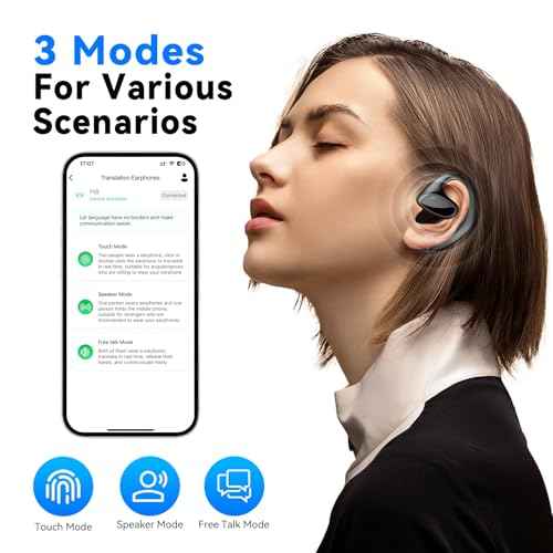 Translation Earbuds, Language Translator Device with 150 Languages & Accents Online, Translator Earbuds Real Time with APP Support Music and Calling, Fit for iOS & Android