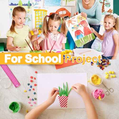 White Poster Board, 11"x14" White Poster Paper, 25 Sheets, Heavyweight Poster Boards, 250gsm, Blank Poster Board for Art Display, Classroom Use, Craft Project, Presentation, Thickness Vision Board