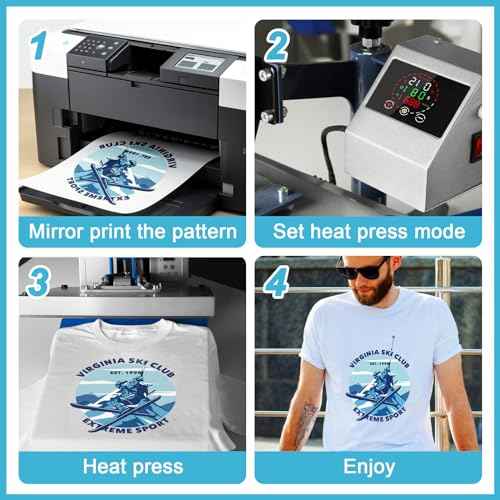 Lzerking Sublimation Paper 8.5x11 Inch 125gsm 400 Sheets, Heat Transfer Paper for Inkjet Printers - Ideal for Various Coatings, DIY Projects, T-Shirts, Phone Cases, Mugs