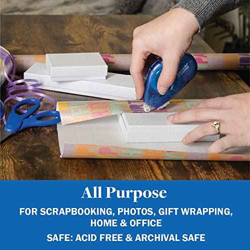 Double Sided Adhesive Tape for Crafts. Repositionable DOTS. 12 Pack