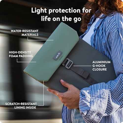 Mous ? Laptop Bag 14 inch Case - Universal Laptop Sleeve ? Water Resistant Durable Cover - Sage