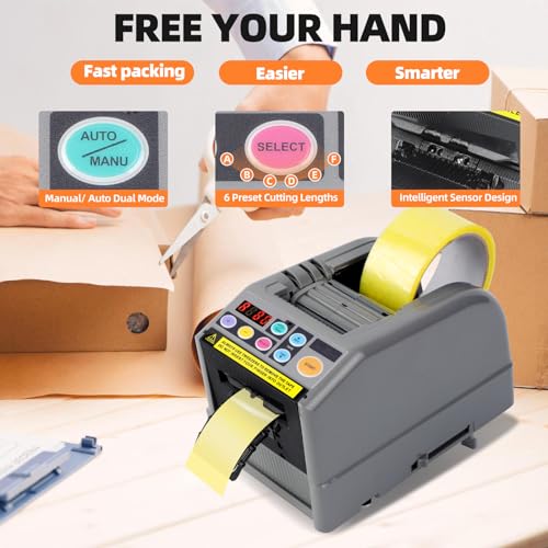 Visonx Black Ribbon Cutting Machine, 39.9-Inch Automatic Tape Dispenser