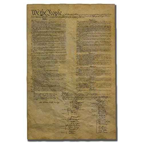 Documents of Freedom Bundle. FULL SIZE Declaration of Independence, United States Constitution and the Bill of Rights.