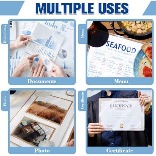 100 Pack 9x11.5inch 7mil Letter Size Laminating Sheets Thermal Laminating Pouches Paper Laminator Sheets File Card Laminator Pouches 8.5x11inch for Permits Cards File Photos (100, 9"x11.5"-7mil)