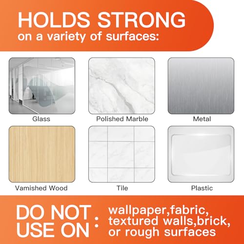 Kalami 18 Pcs Vinyl Record Wall Mount Display Hanger Set with Adhesive (Single LP / 18)
