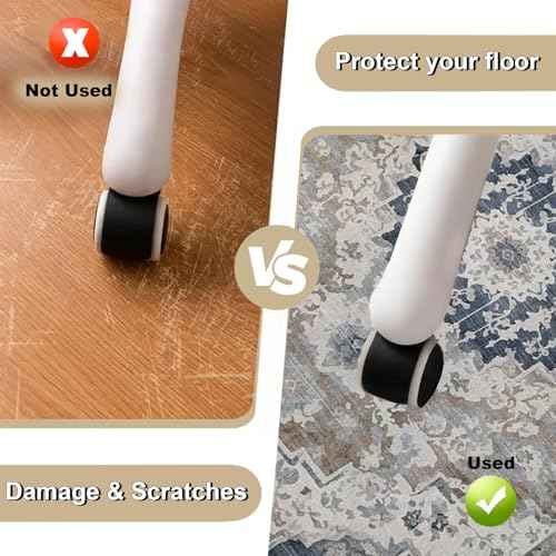 Office Chair Mat for Hardwood Floor, 51x63 inches Heavy Duty Desk Chair Mat for Hard Wood, Non-Slip Tile Floors Protector for Computer Chairs