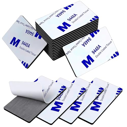 56Pcs Heavy Duty Double Sided Foam Mounting Tape 3mm Thick - Black Pre-Cut Rectangles (Pack of 56)