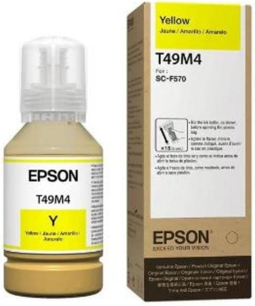 Epson T49M UltraChrome Dye Sublimation Ink - Yellow, 140ml for Vibrant Prints