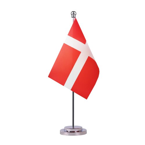Denmark Danish Desk Table Flag, Small Mini Denmark Danish Desktop Flag,Miniature International World Country Flags,Festival Events Celebration,Office decoration