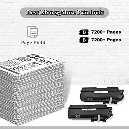 VICTORSTAR Compatible Toner Cartridges TK1172 TK-1172 2 Black 7200 Pages for Kyocera ECOSYS M2040 M2040dn M2540 M2540dn M2540dw M2640 M2640idw Laser Printers