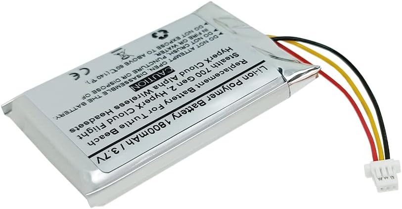 Turtle Beach | 1800mAh 3.7V Replacement Battery for Stealth 700 Gen 2 & HyperX Cloud Headsets