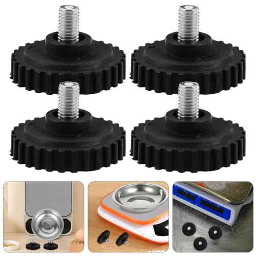 BESTOYARD 4PCS Universal Scale Feet Replacement, Anti-Slip Rubber and Iron Legs for Digital Kitchen, Electronic, Jewelry, Food Scales