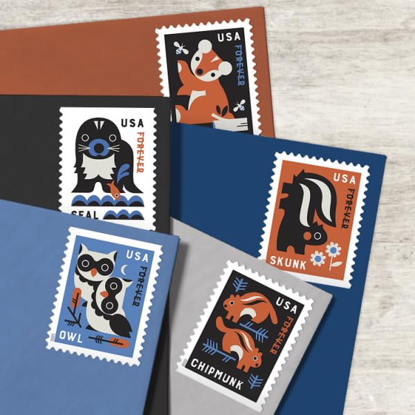 United States Postal Service Baby Wild Animals 2025 (20 Stamps) First-Class Forever Postage