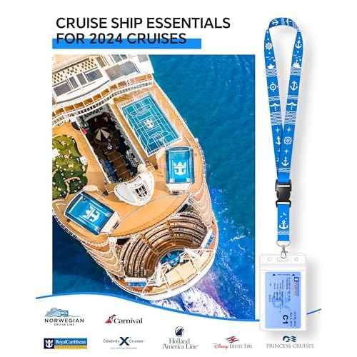 5 Pack Lanyard with Waterproof ID Badge Holders for Cruise Ship Cards, Essentials for Royal Caribbean, Carnival, NCL Cruise 2025 (Mix)