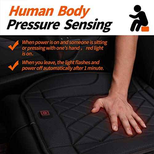 Heated Seat Cushion with Pressure-Sensitive,Heated Seat Cover for Home, Office and More