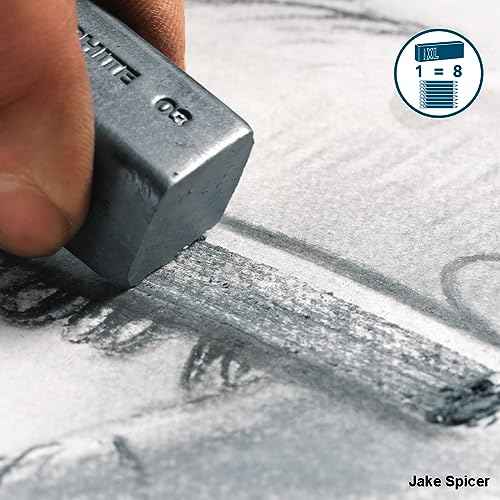 Derwent Graphite XL Blocks 6 Tin, Set of 6, 60mm Extra-Large Block, Water-soluble, Ideal for Sketching, Drawing and Expressive Mark Making, Professional Quality (2306195)