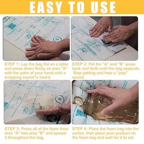 6 Pack 14"x16" Expandable Packing Foam for PC & Irregular-Shaped