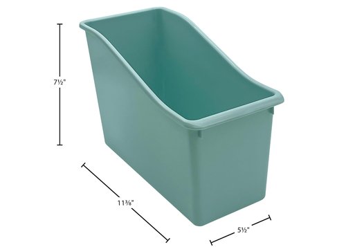 Teacher Created Resources Calming Blue Plastic Book Bin 6-Pack (TCR2088749)