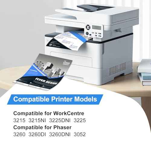 106R02777 Compatible Toner Cartridge Replacement for Xerox 106R02777 Black Toner Cartridge,Work for Xerox WorkCentre 3215 3215NI 3225 3225DNI Phaser 3260 3260DI 3260DNI 3052 (Black,2-Pack)