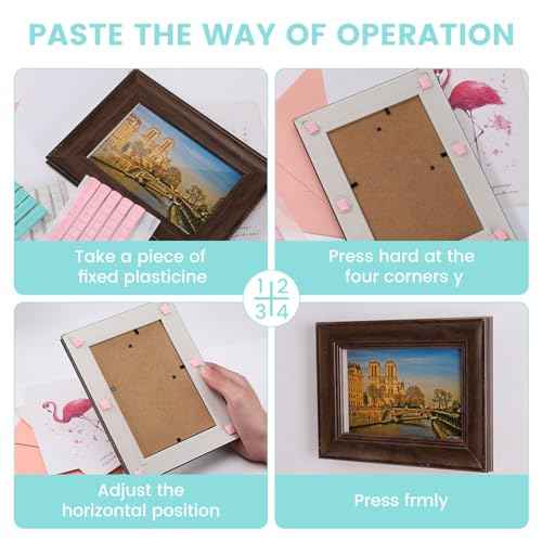 Mounting Sticky Tack - White, Removable & Reusable, Wall Safe Tack Putty for Poster/Picture, DIY Art Crafts