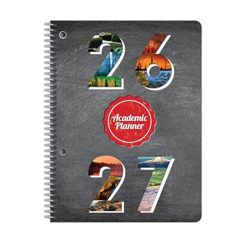 School Datebooks Monthly Planner 2026-2027 Medium Boulder Cover 6.625" x 9"