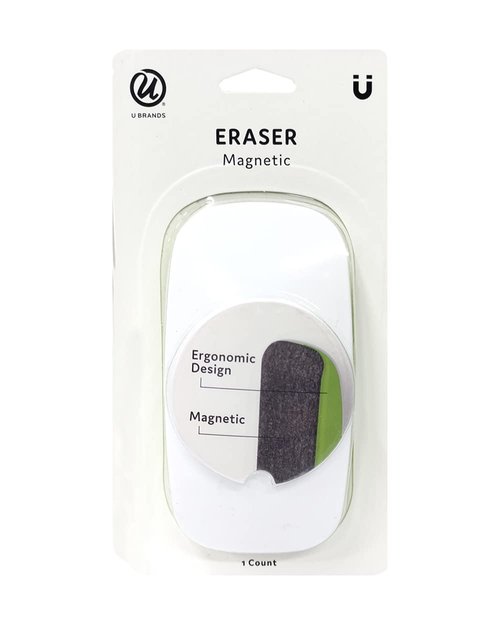 U Brands Glass Dry Erase Board + Magnetic Eraser Bundle (36 x 24 Inches)