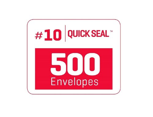 Aimoh 500#10 Single Left Window SELF Seal Security Envelopes - Super Strong Quick-Seal Self Sealing Closure, Security Tinted, Size 4-1/8 x 9-1/2 Inches, 24 LB - 500 Count (35210)