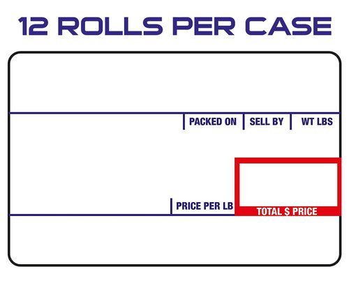 CEPRICO - CĀS 8010 Scale Labels | 12 Rolls for CĀS Scales | CĀS lst-8010 Printing Scale Label | Quality for CĀS Digital Scale | UPC | CĀS lp 1000 | 58 x 40 mm | 700 Labels for Scales | Try It