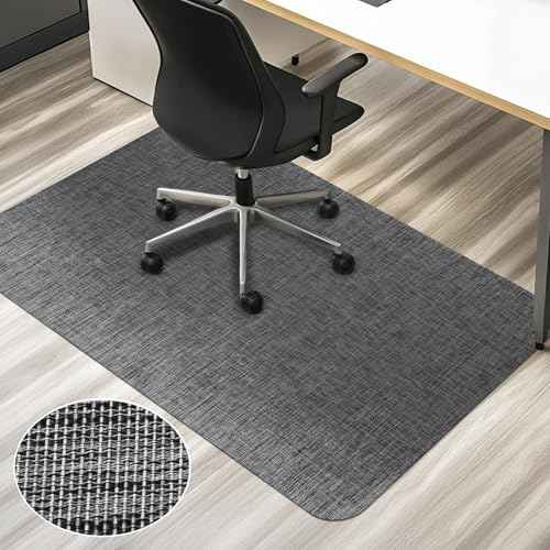 AiBOB Office Chair Mat for Hardwood Floor & Tile Floor, 53" x 45"Heavy Duty Computer&Desk Chair Mat for Rolling Chairs, Hard Floor Protector for Home Office