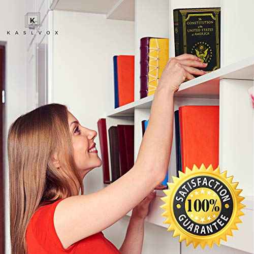 Fake Book Box - Small Safe Box with Combination Lock - Hidden Safe in Plain Sight - Diversion Safes - Secret Safes (Constitution) (X-Large)