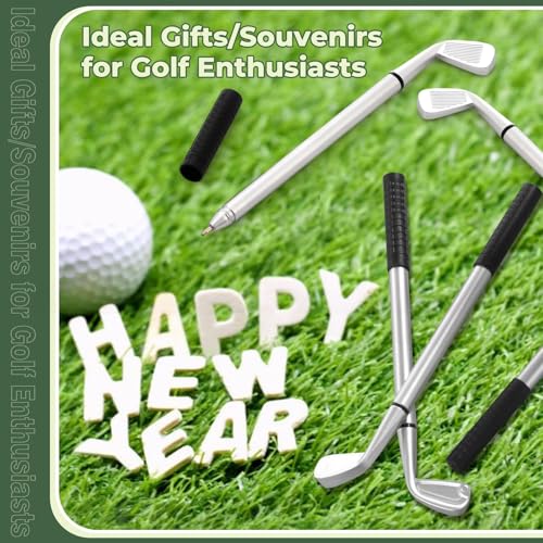 Lnrueg 200 Pcs Mini Golf Club Ballpoint Pens 1.0mm - Bulk Golf Pens for School, Office, Souvenirs, Golfing Club Props, Black Ink