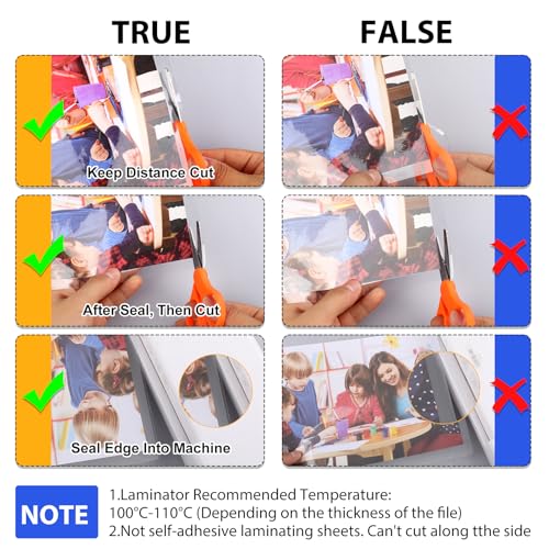 500 Pack Laminating Sheets, Holds 8.5 x 11 Inch Sheets, 3 mil, 9 x 11.5 Inches Thermal Laminating Pouches Lamination Sheet Paper for Laminator, Clear, Letter Size, Office and School Supplies