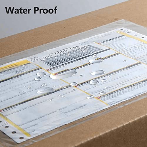 RyhamPaper 100 Pack Clear Self-Adhesive Shipping Envelopes 7.5 x 5.5 inches