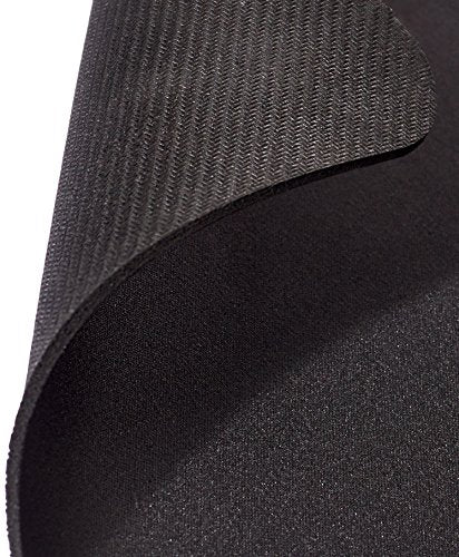 Amazon Basics Square Cloth Mouse Pad with Rubberized Base 12.4 x 10.6 Inches - Black, Variation: 10.6L x 12.4W inches