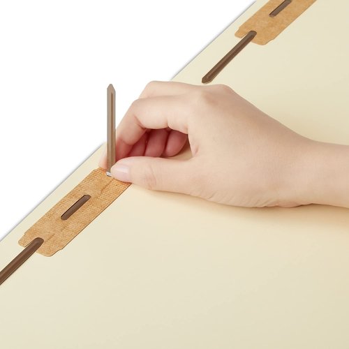 Staples File Folders, Reinforced End-Tab with Fasteners, Letter Size, Perfect for Home, Office or Classroom, 50-Pack, Manila