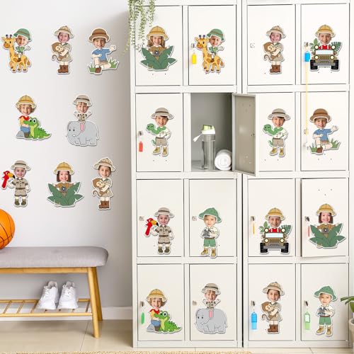 Party Greeting Jungle Safari Animals DIY Paper Cutouts - 60pcs Classroom Decor