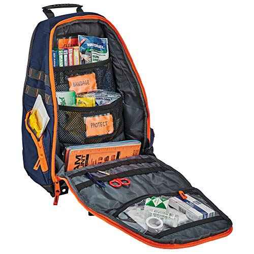 Ergodyne Arsenal 5244 Responder Backpack, with Class A First Aid Kit Supplies Included, Orange